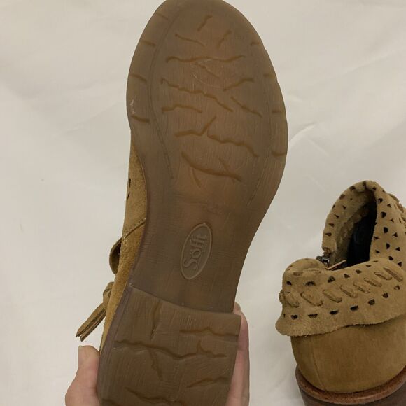 Sofft Bristow Suede Boots Bootie Womens 6 New Brown - Picture 5 of 9